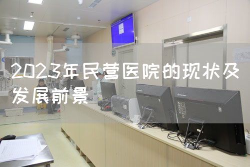 2023年民營(yíng)醫(yī)院的現(xiàn)狀及發(fā)展前景(圖1)